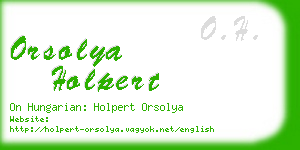 orsolya holpert business card